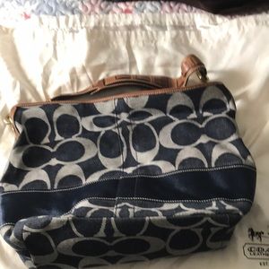 Blue coach hobo